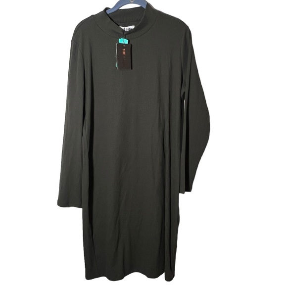 Stitch Fix The Label Mock Neck Long Sleeve Ribbed Dress 2X - Picture 1 of 5